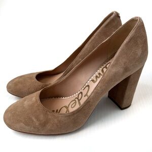 Sam Edelman Stillson Tan Suede Heels